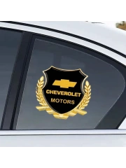 Металлическая эмблема на автомобиль "CHEVROLET" самоклеящаяся